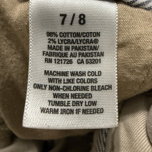 Aeropostale Bermuda Shorts Twill 7/8 Khaki - Picture 8 of 9